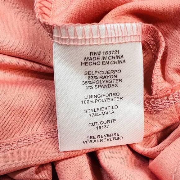 CITY STUDIO sz L pink textured short bubble sleeves mini dress NWT B37 - Picture 7 of 8